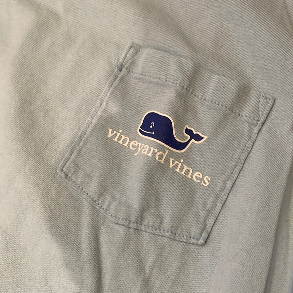 Mens Vineyard vines t shirt - light blue - medium - American flag